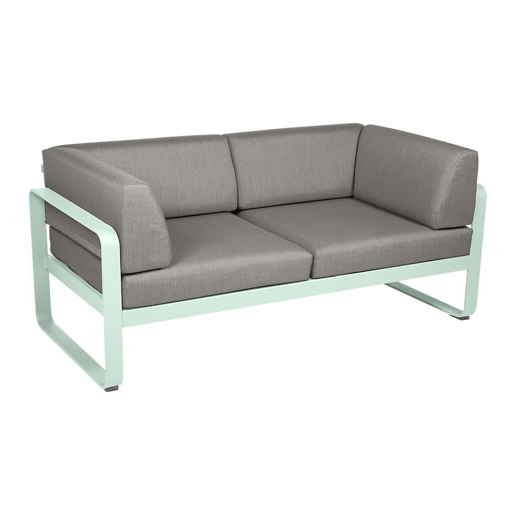 Bellevie 2-Sitzer Club Sofa A7 Gletscherminze B8 Taupegrau günstig online kaufen