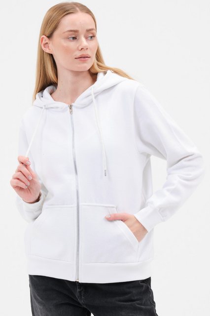 Smith & Solo Kapuzenpullover Damen - Sweatshirt mit Reißverschluss Zipper H günstig online kaufen