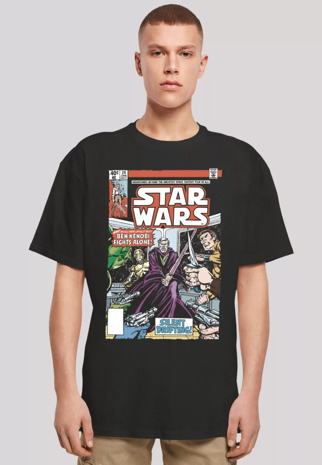 F4NT4STIC T-Shirt "Star Wars Ben Kenobi Fights Alone", Premium Qualität günstig online kaufen