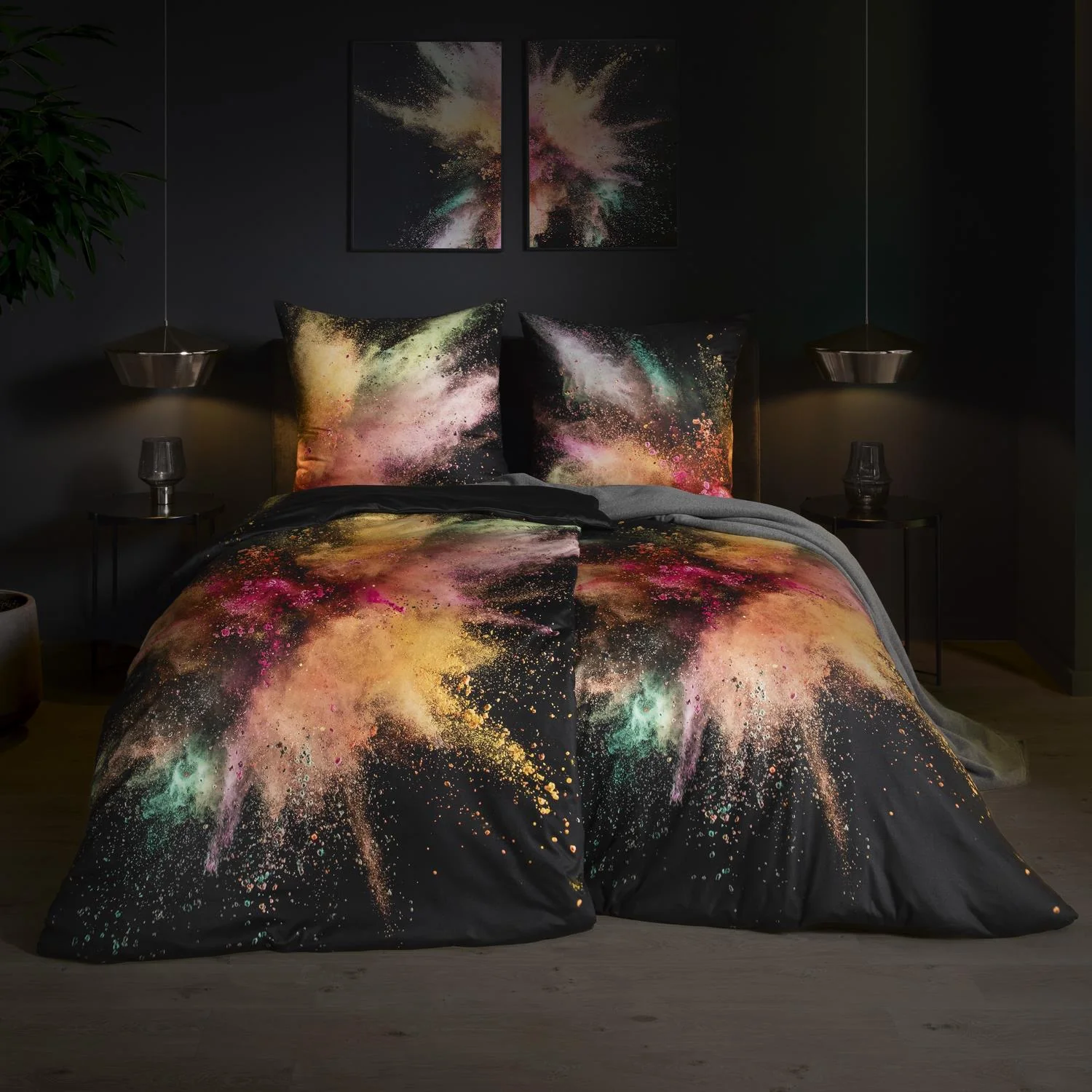 Estella Interlock Jersey Bettwäsche Colour explosion 6523-985 135x200 günstig online kaufen