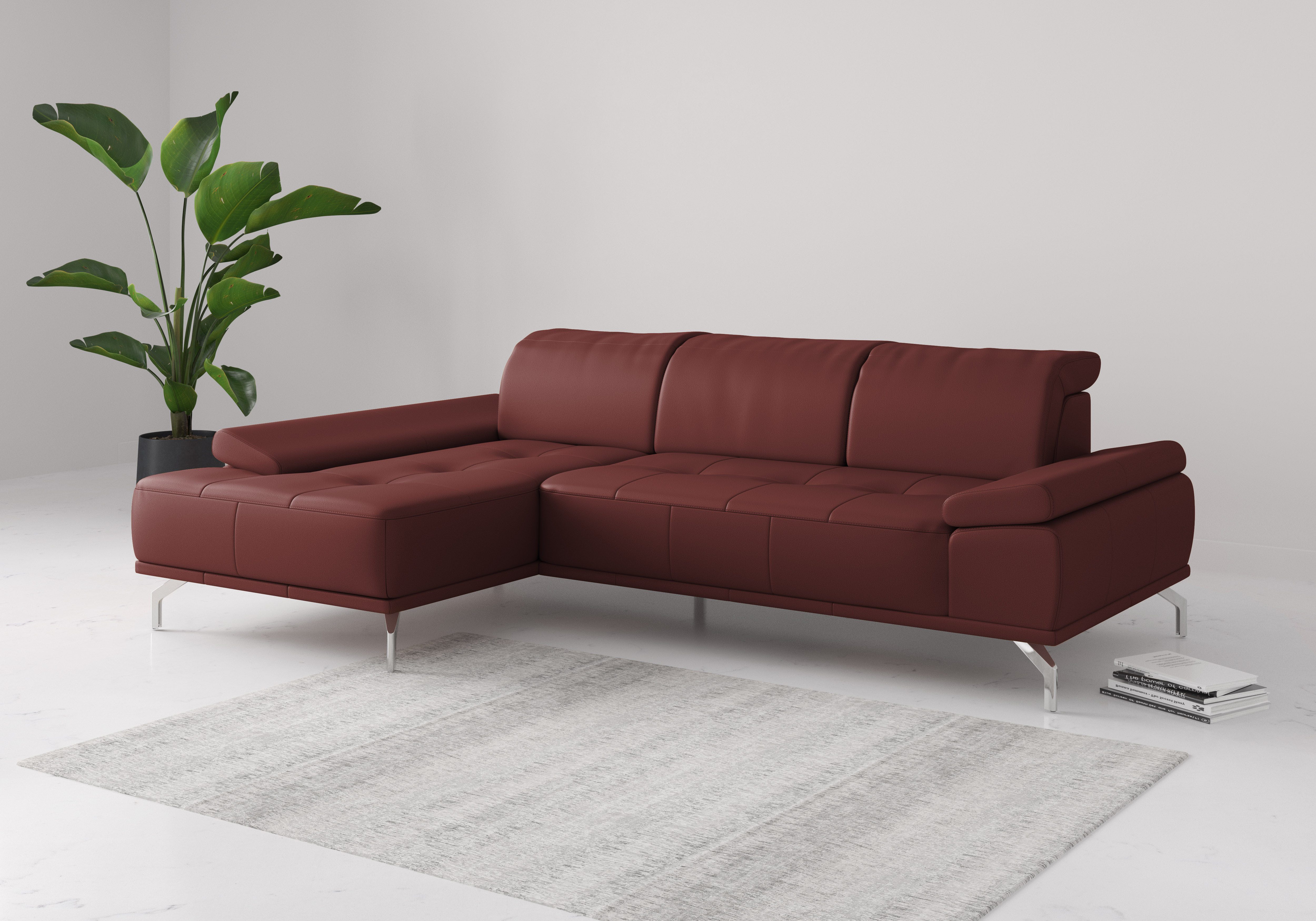 Places of Style Ecksofa "Caluna", Inkl.Sitztiefenverstellung, wahlweise mit günstig online kaufen