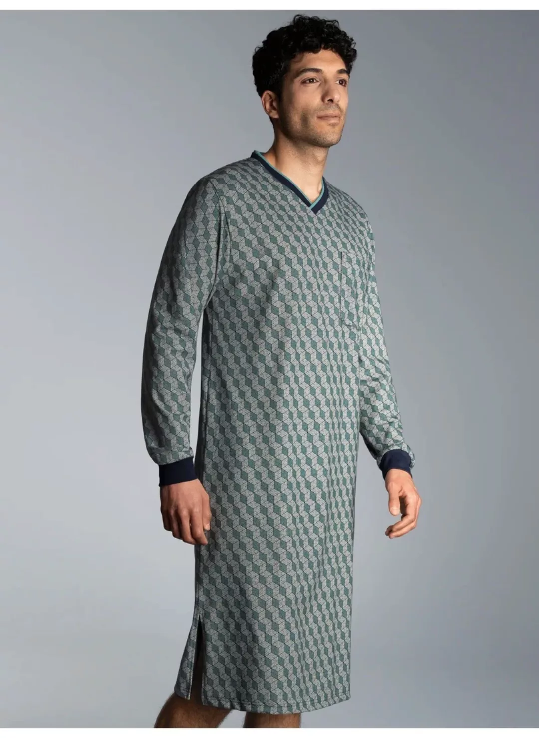 Trigema Pyjama "TRIGEMA Nachthemd mit Allover-Print", (1 tlg.) günstig online kaufen