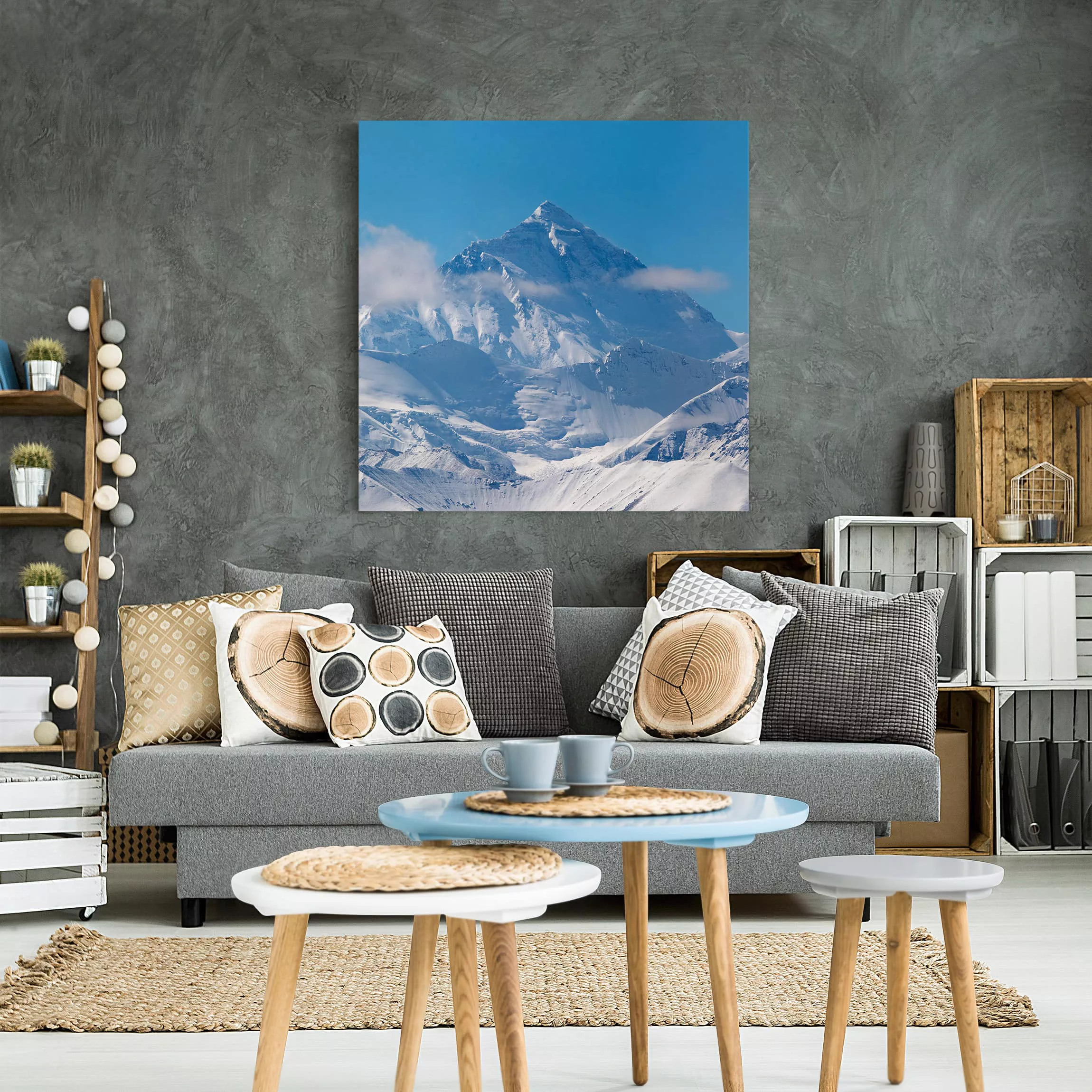 Leinwandbild Berg - Quadrat Mount Everest günstig online kaufen