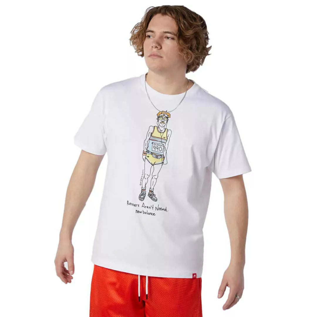 New Balance Essentials Runner Kurzarm T-shirt M White günstig online kaufen
