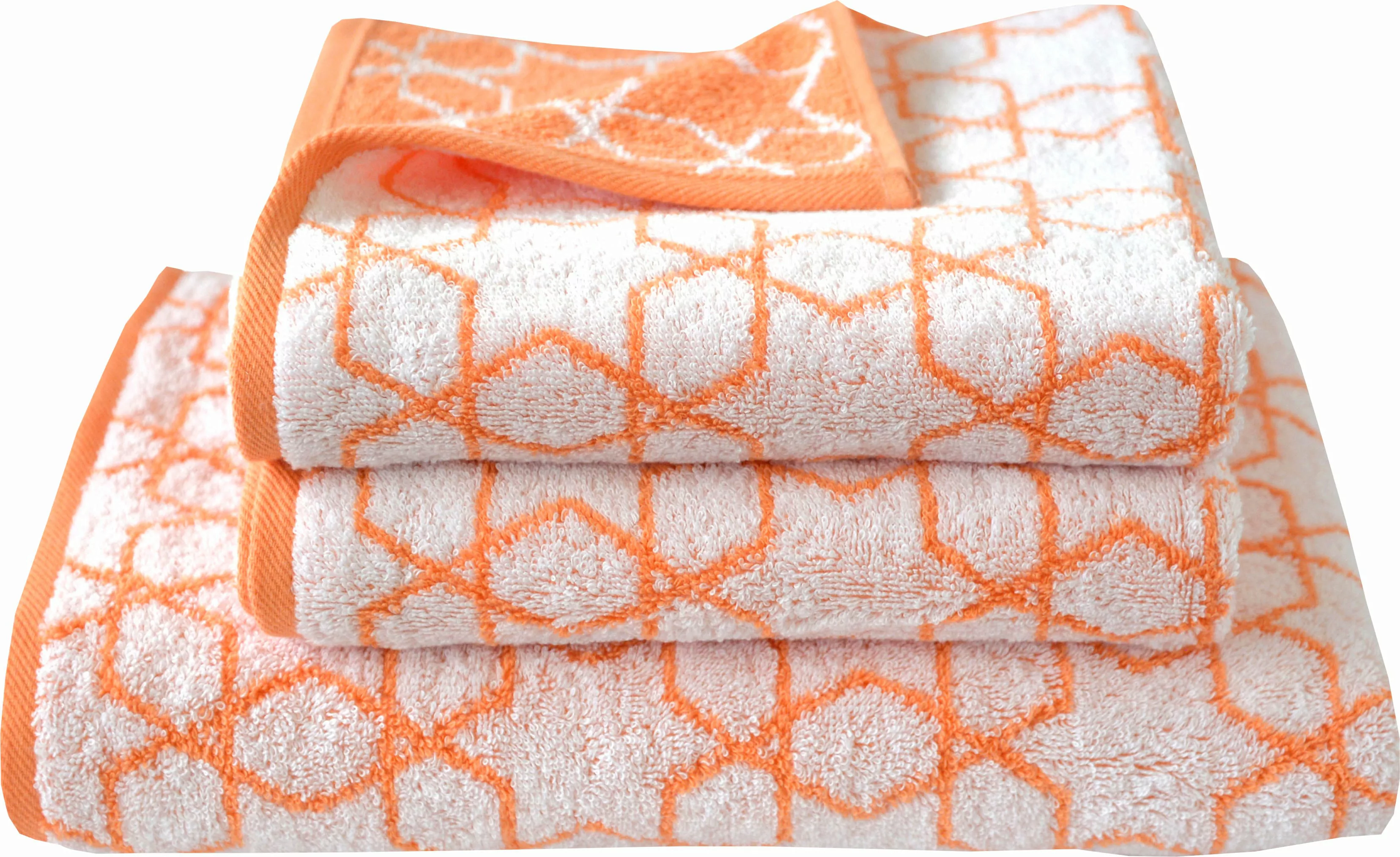 Dyckhoff Handtuch Set »New Coral Starline«, (Set, 3 St., 2 Handtücher (50x1 günstig online kaufen