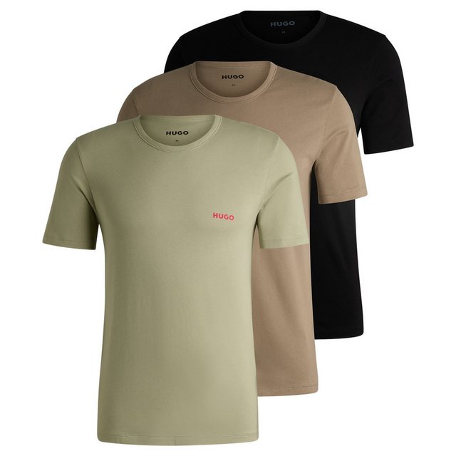 HUGO T-Shirt Herren T-Shirt, 3er Pack - Rundhals, kurzarm, (Packung, 3er Pa günstig online kaufen