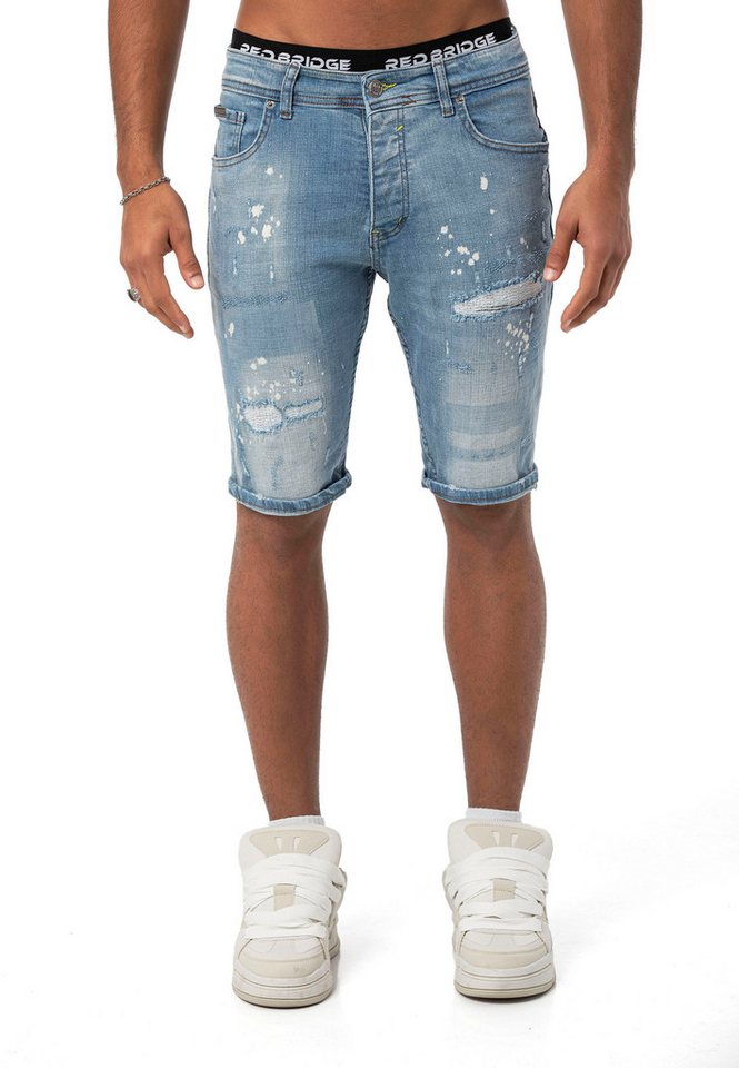 RedBridge Jeansshorts Red Bridge Herren Jeans Shorts Kurze Hose Denim Hellb günstig online kaufen