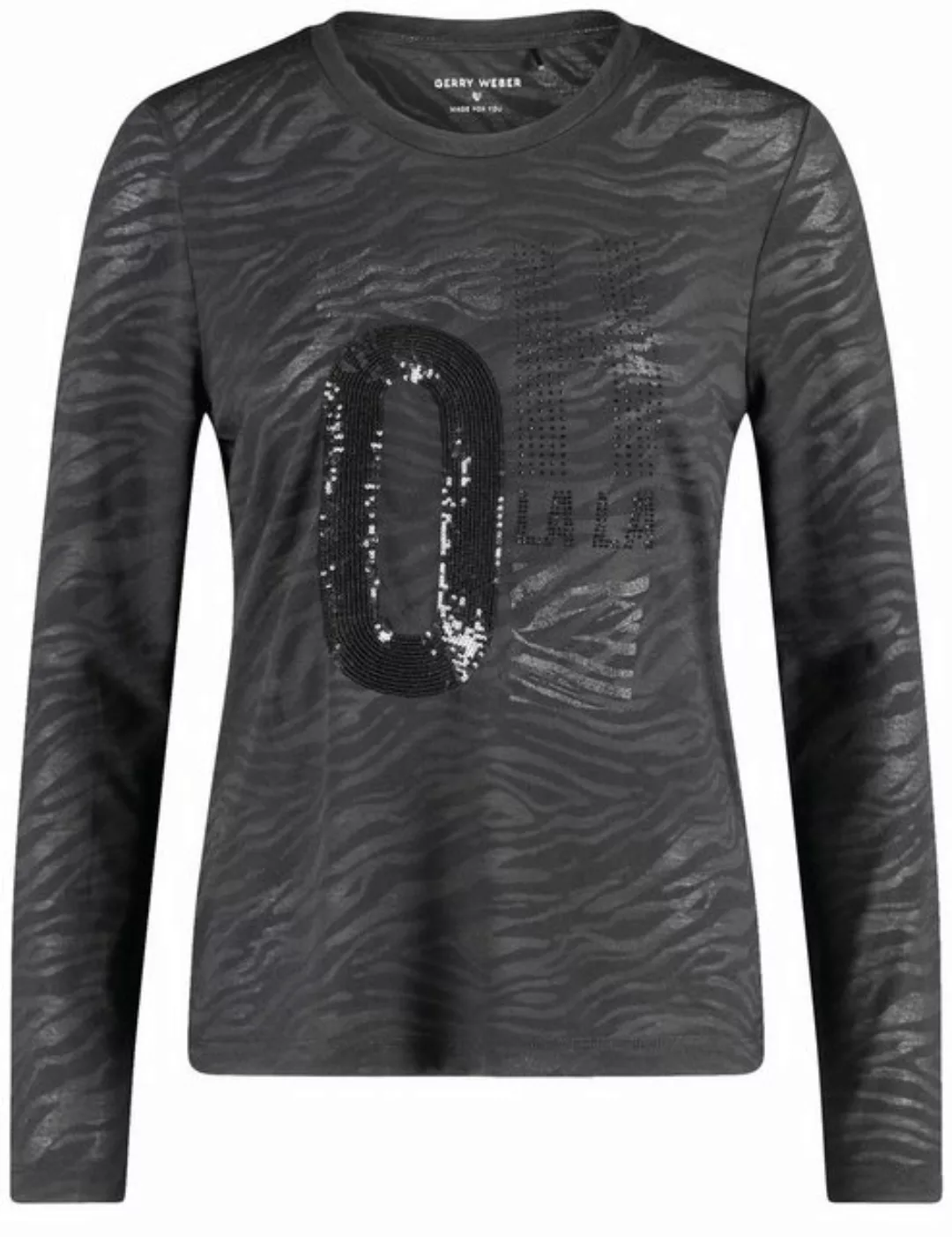 GERRY WEBER Kurzarmshirt Langarmshirt in Ausbrenner-Qualität günstig online kaufen