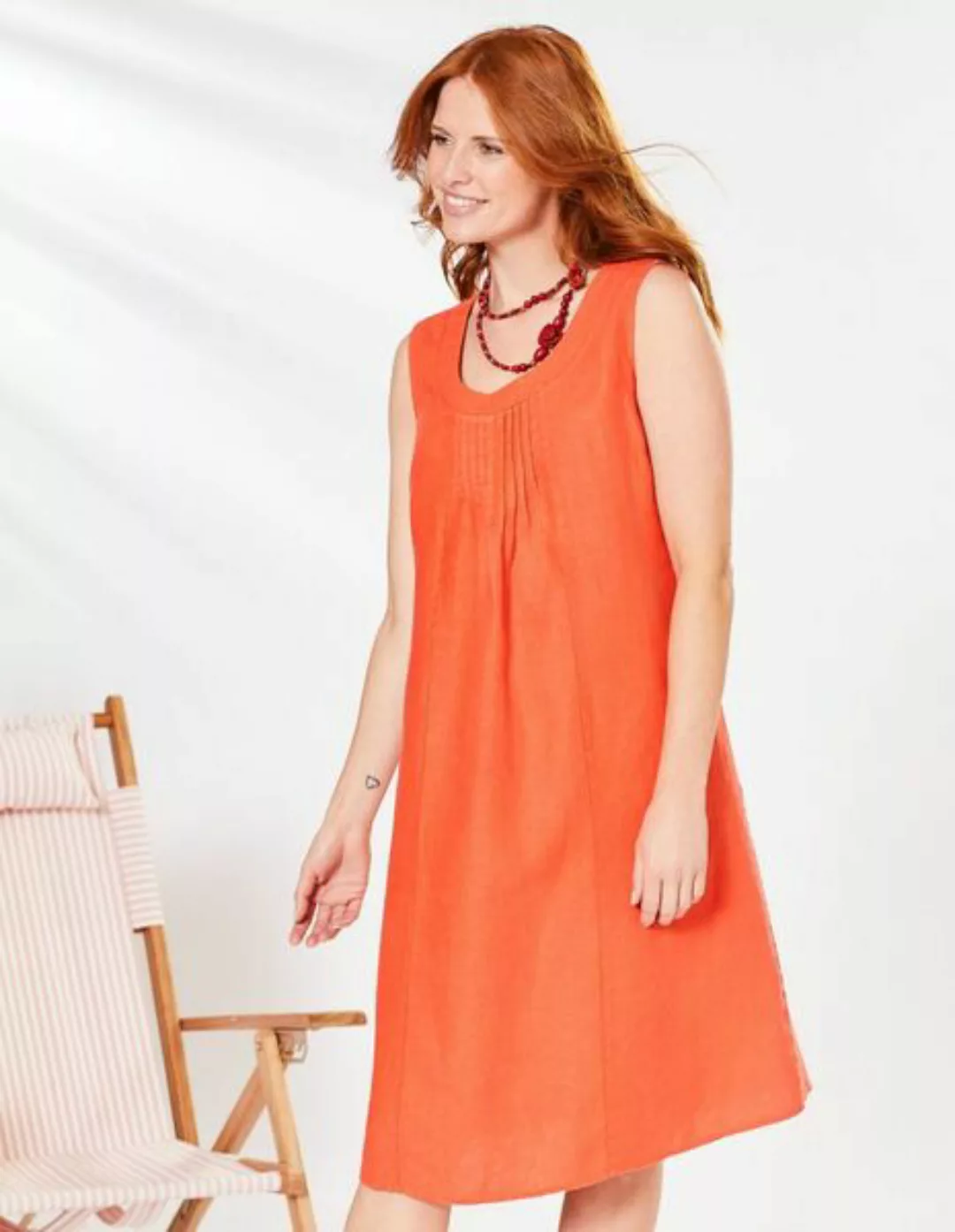 Ärmelloses Leinen-kleid Ania Aus 100% Deerberg-leinen günstig online kaufen