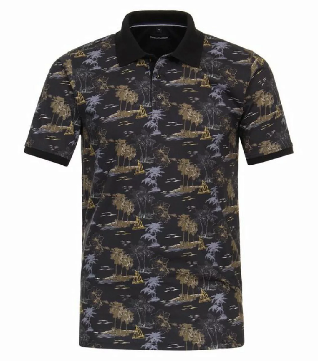 CASAMODA Poloshirt "CASAMODA Polo-Shirt Print" günstig online kaufen