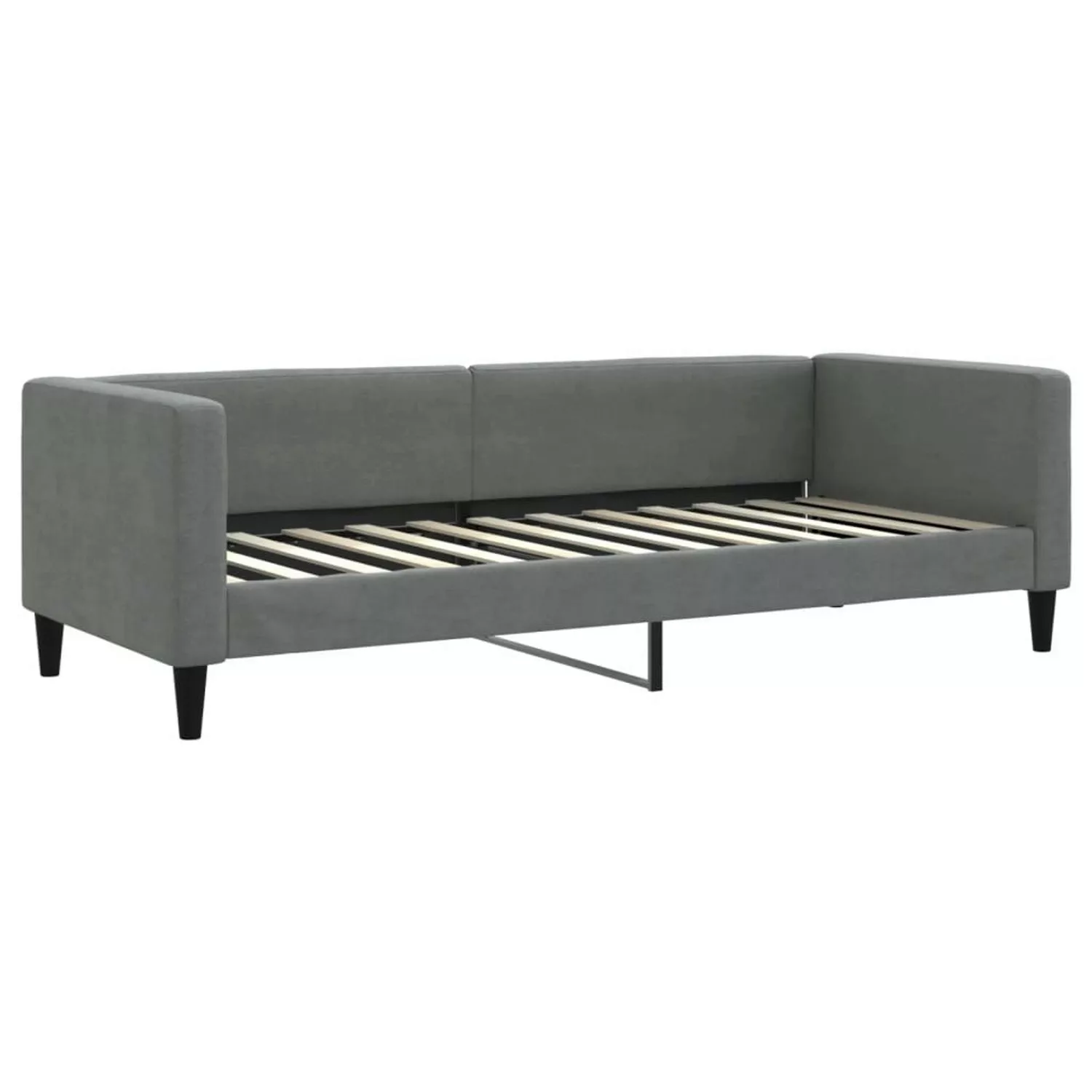 vidaXL Gästebett Tagesbett Dunkelgrau 80x200 cm Stoff Gästebett Gästecouch günstig online kaufen