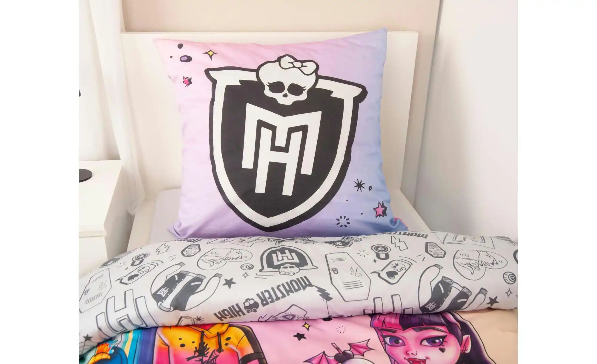 Bettwäsche-Set Monster High ¦ mehrfarbig ¦ Maße (cm): B: 135 H: 1 Bettwaren günstig online kaufen