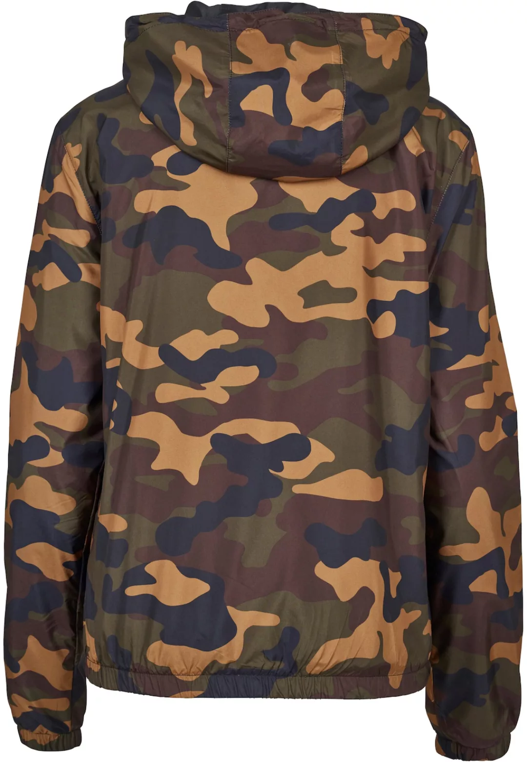 URBAN CLASSICS Windbreaker "Urban Classics Damen Ladies Camo Pull Over Jack günstig online kaufen