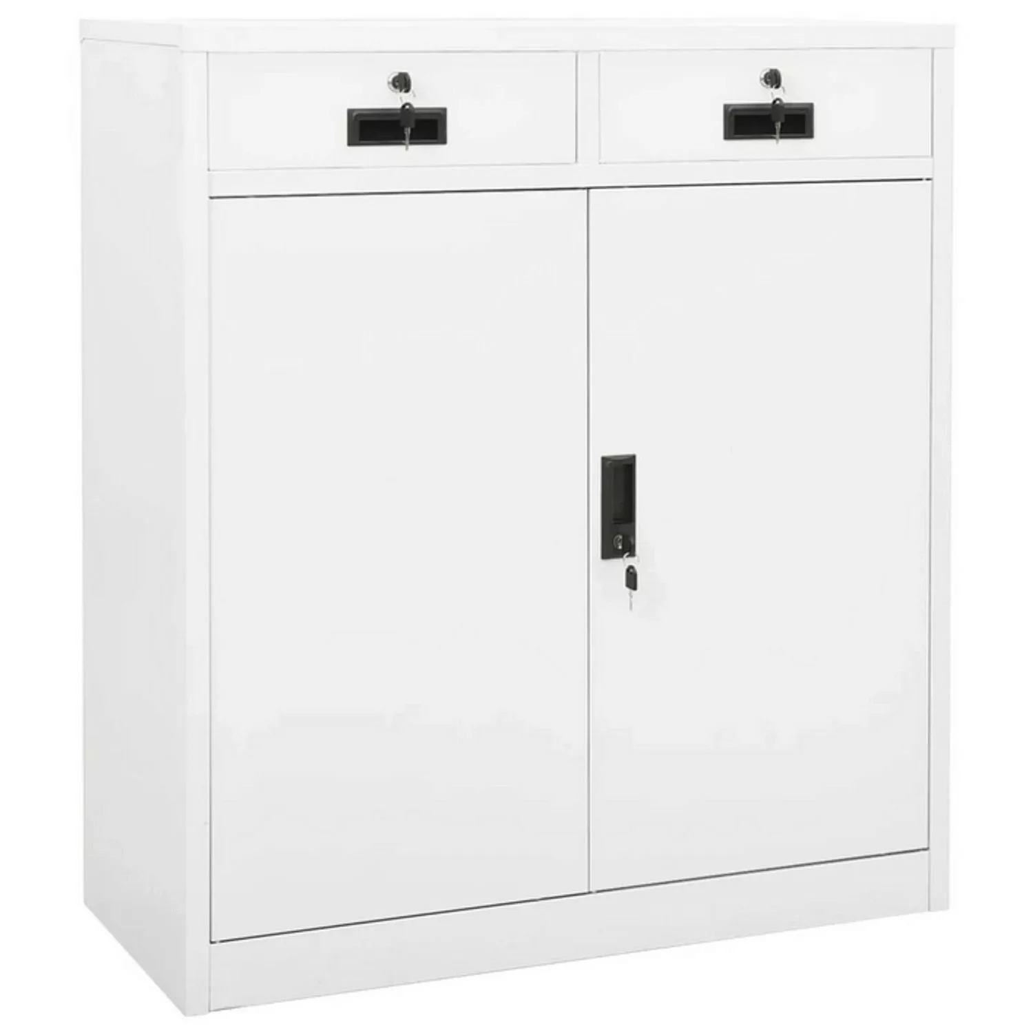 vidaXL Büroschrank Weiß 90x40x102 cm Stahl günstig online kaufen