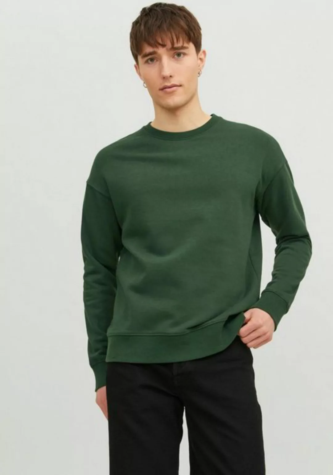 Jack & Jones Sweatshirt Basic Sweater Langarm Shirt Rundhals Pullover JJEST günstig online kaufen