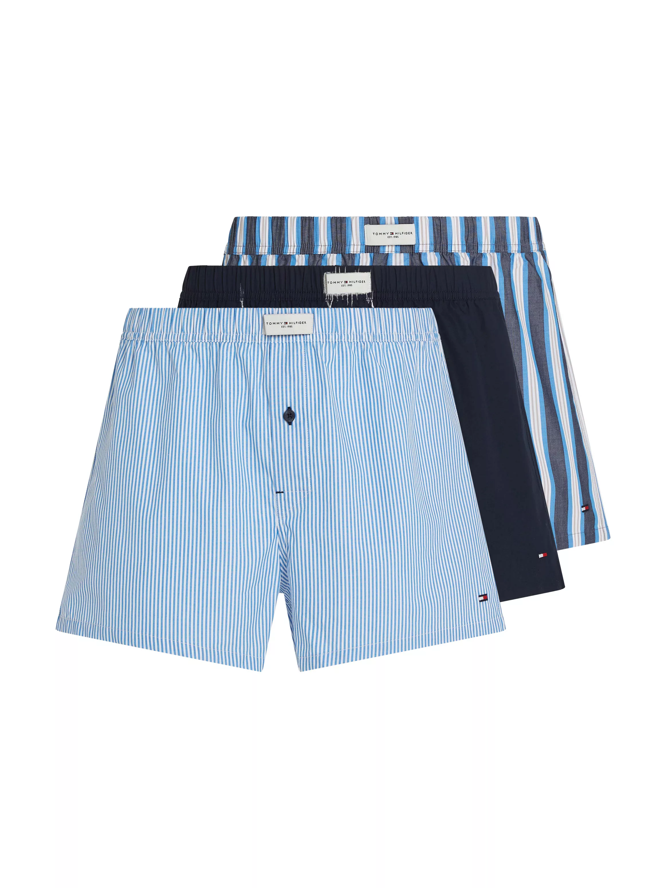 Tommy Hilfiger Underwear Webboxer "3P WOVEN BOXER PRINT", (Packung, 3 St., günstig online kaufen