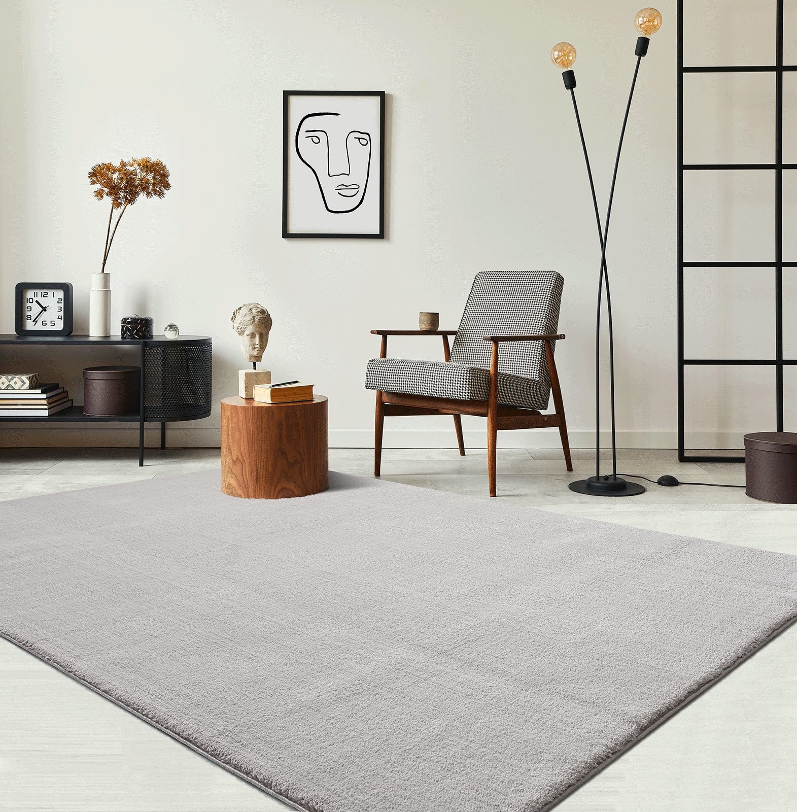 the carpet Teppich »Relax«, rechteckig, 16 mm Höhe, waschbarer Wohnzimmer T günstig online kaufen