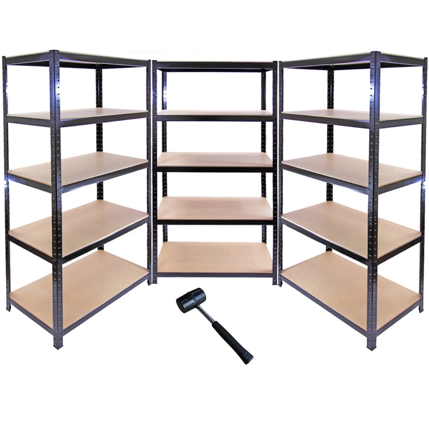 Monstershop 3 x Monster Racking T-Rax 90cm Lagerregal Schwarz günstig online kaufen
