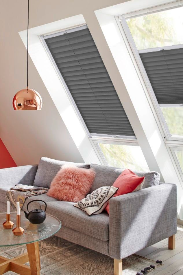 sunlines Dachfensterplissee »Classic Style Crepe«, Lichtschutz, verspannt, günstig online kaufen