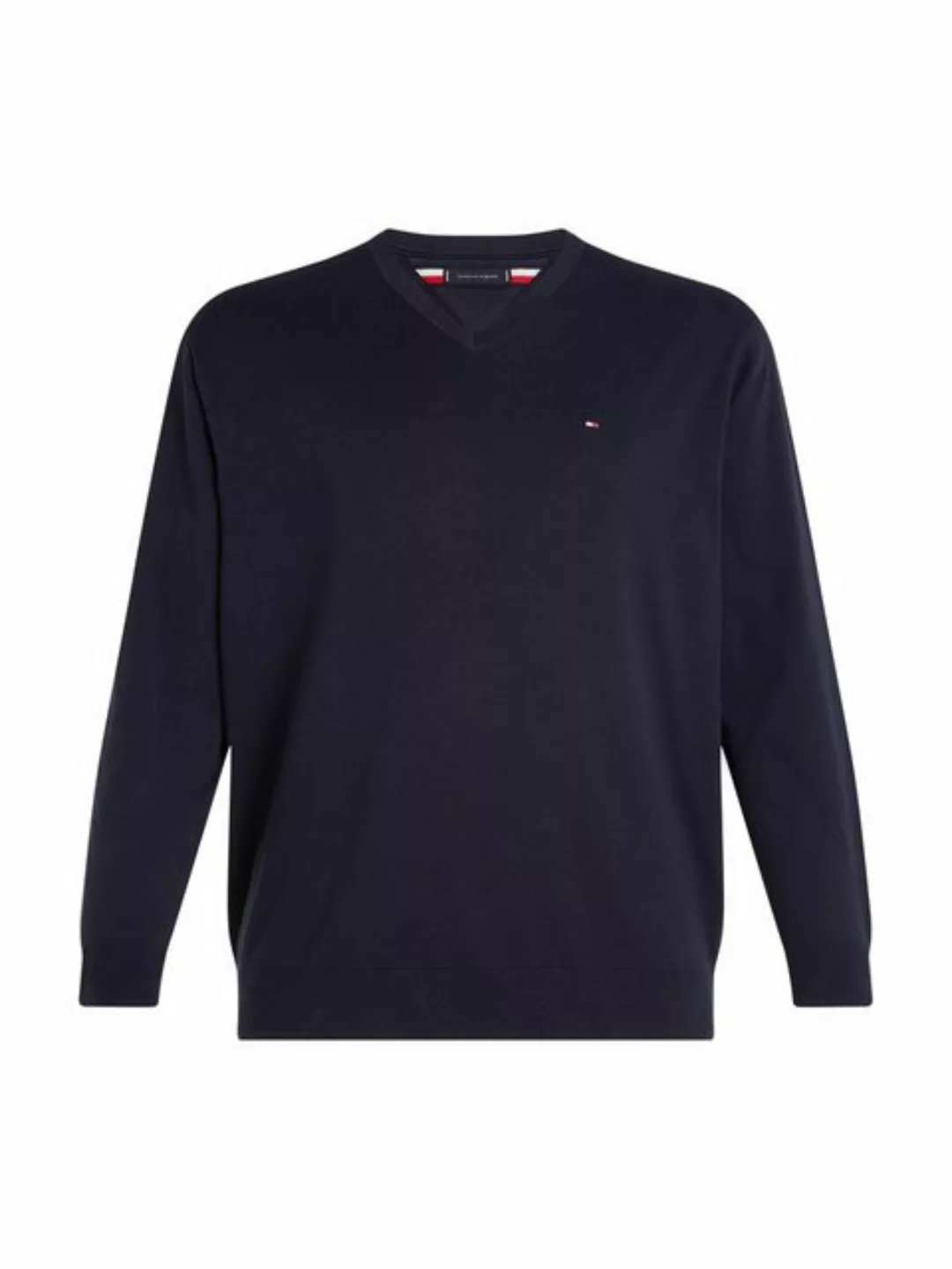 Tommy Hilfiger Big & Tall V-Ausschnitt-Pullover BT-WCC ESSENTIAL V NECK-B G günstig online kaufen