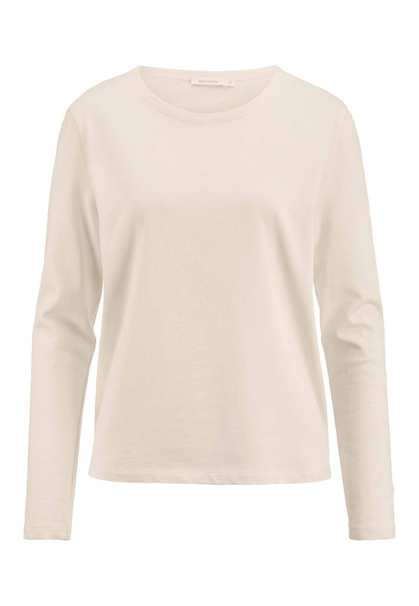 Hessnatur T-Shirt Langarm Regular aus reiner günstig online kaufen