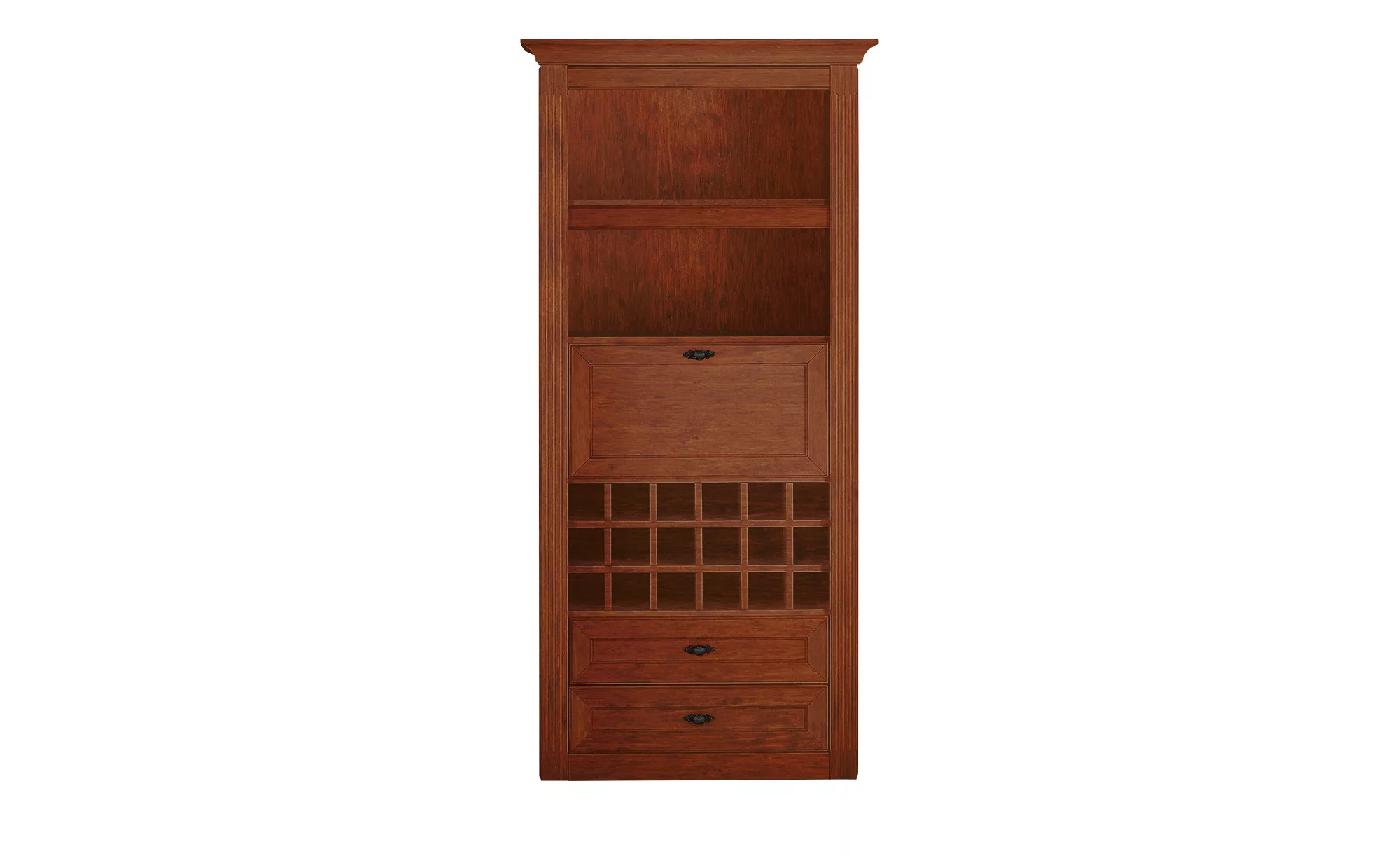 maison bleue Barschrank  mit Weinregal Petit Chalet ¦ braun ¦ Maße (cm): B: günstig online kaufen