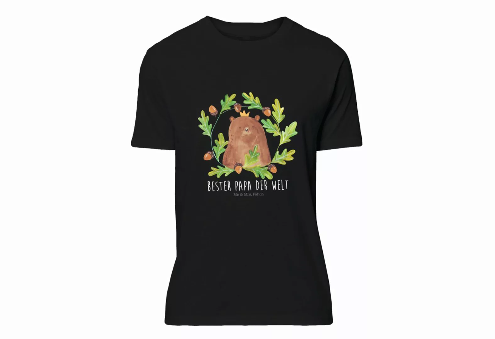 Mr. & Mrs. Panda T-Shirt Bär König - Schwarz - Geschenk, Teddybär, Vater, S günstig online kaufen