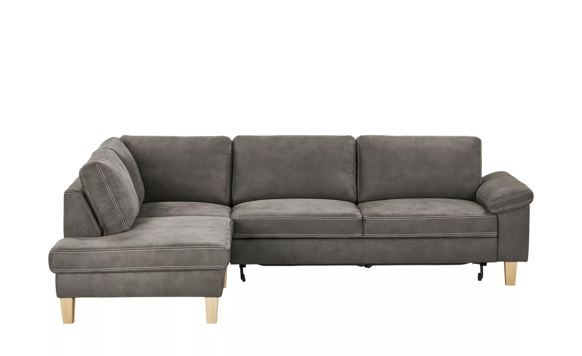 Ecksofa - grau - 86 cm - Polstermöbel > Sofas > Ecksofas - Möbel Kraft günstig online kaufen