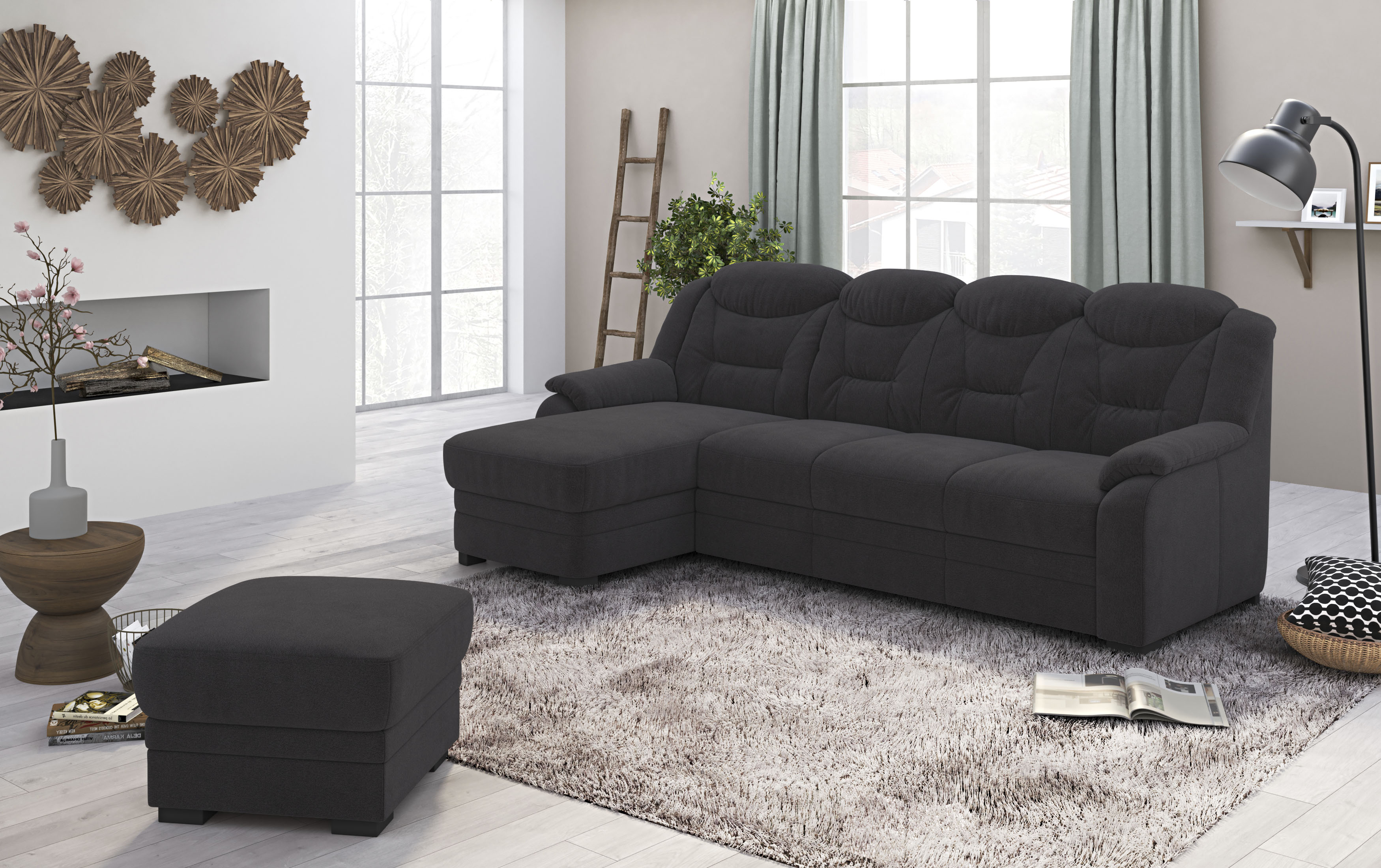 COTTA Ecksofa "Marcus L-Form", wahlweise mit Bettfunktion günstig online kaufen