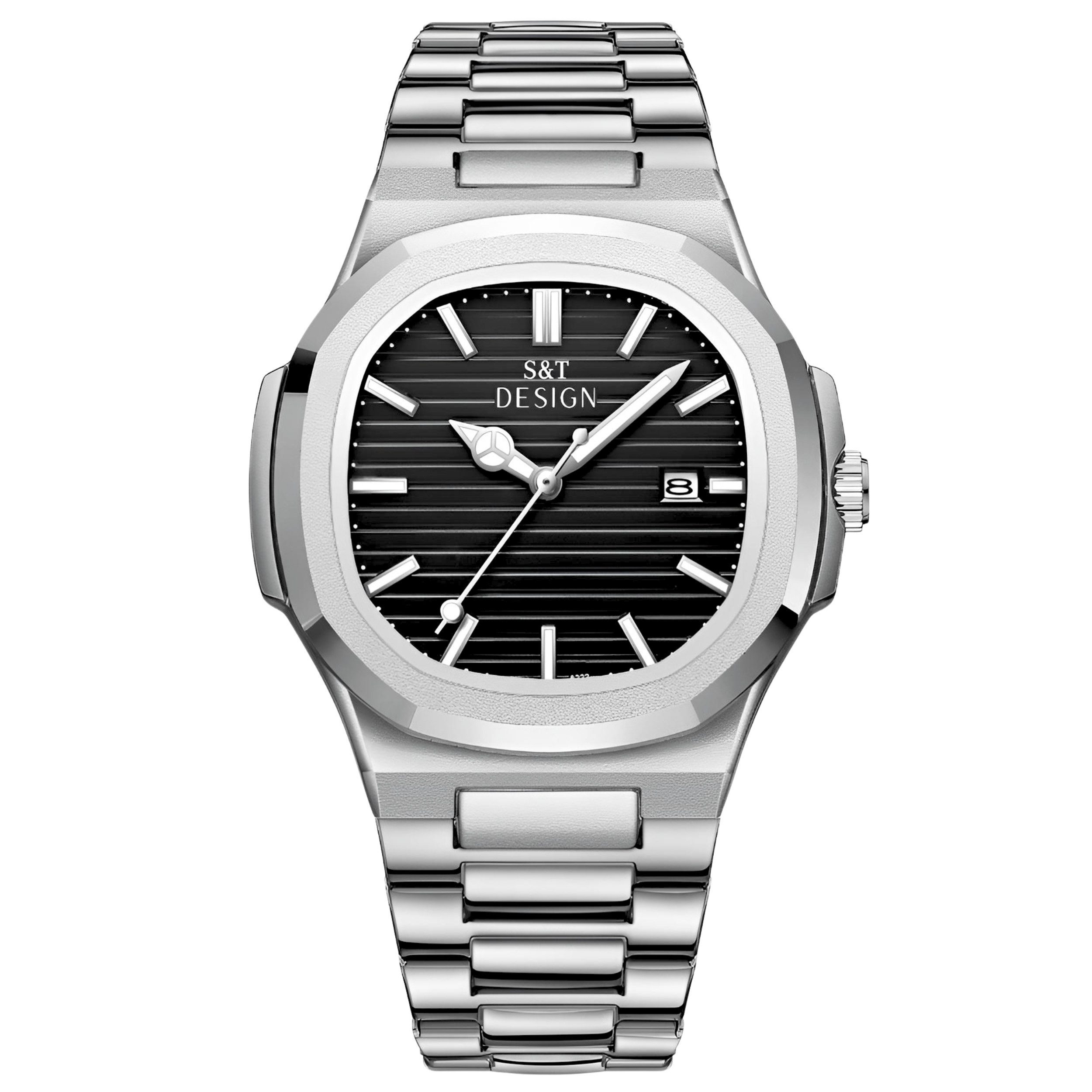 S&T Design Quarzuhr Herren Uhr Edelstahl günstig online kaufen
