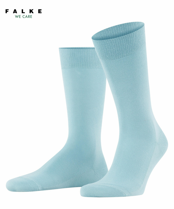 FALKE Family Herren Socken, 39-42, Blau, Uni, Baumwolle, 14657-669302 günstig online kaufen