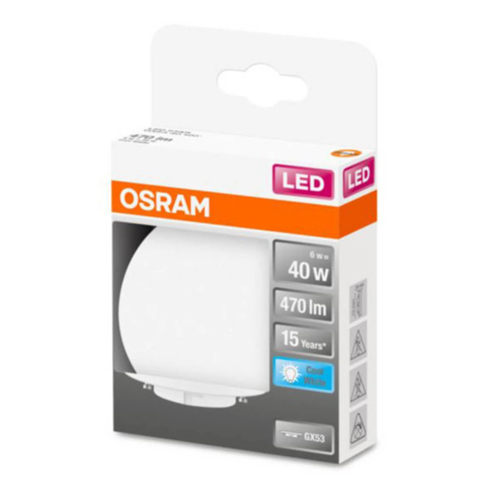 OSRAM Star Special LED-Lampe GX53 4,9W 4.000K opal günstig online kaufen