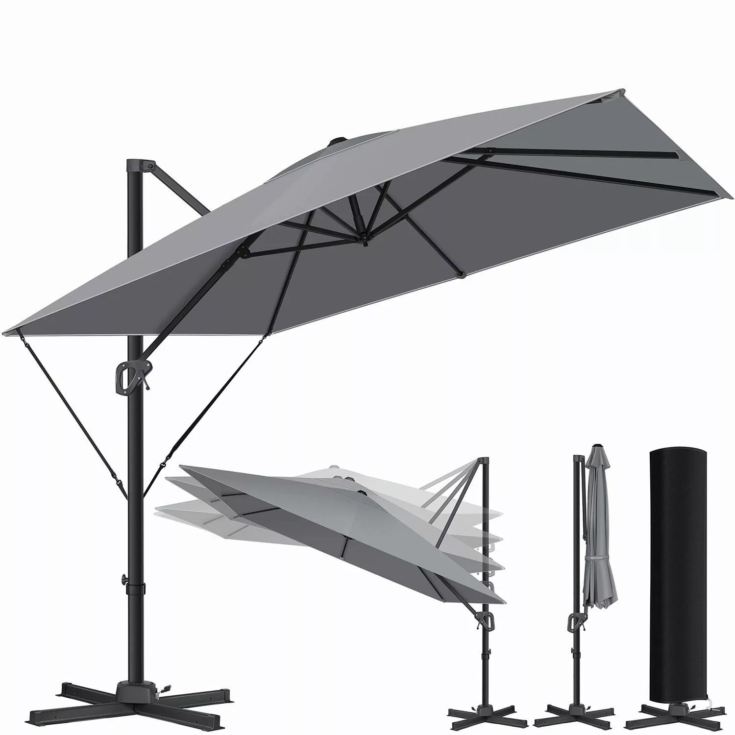 KESSER Ampelschirm, Sonnenschirm Ampelschirm SUN XL günstig online kaufen