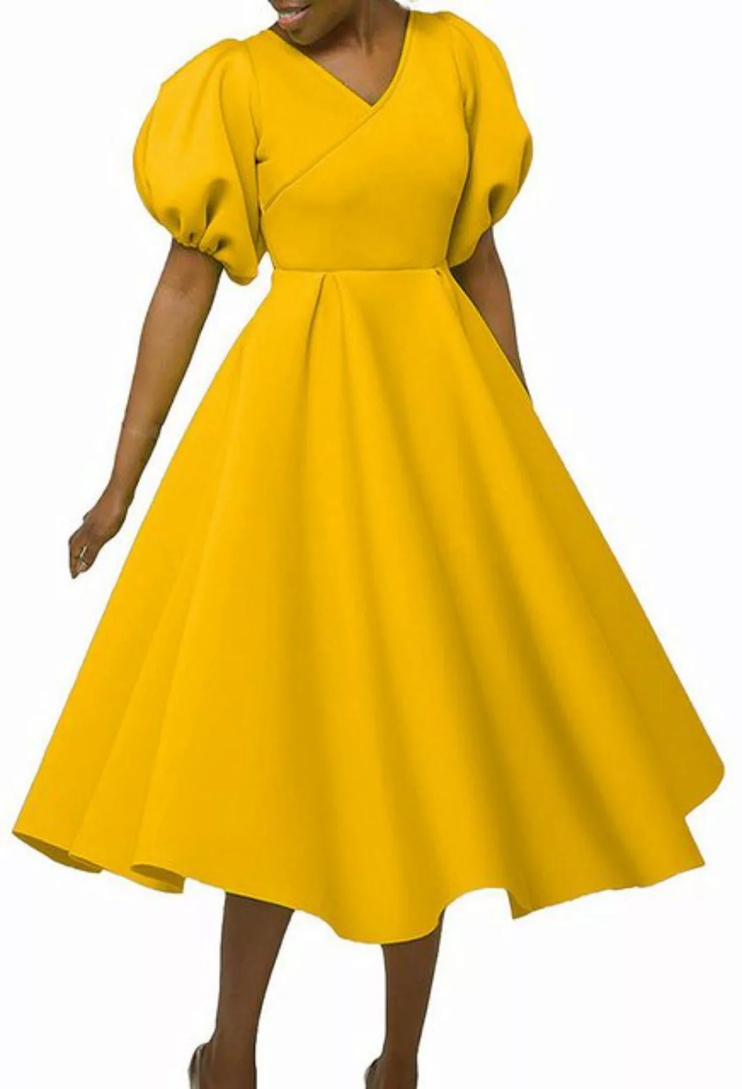 CHENIN Partykleid Stilvolles partykleid mit puffärmeln für damen Bequemes b günstig online kaufen