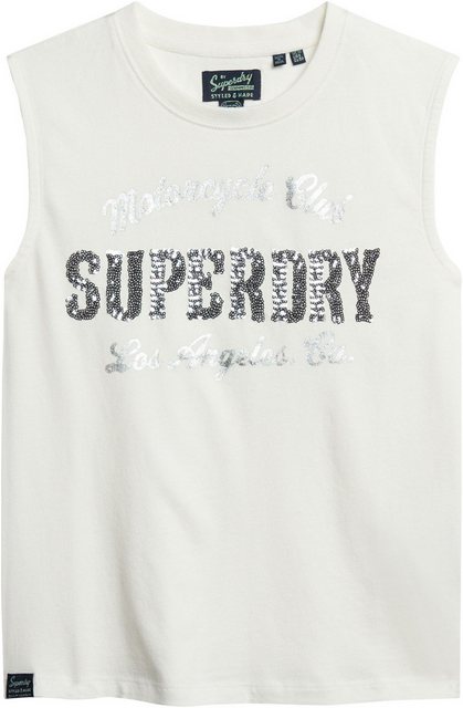 Superdry Tanktop EMBELLISH ARCHIVE FITTED TANK günstig online kaufen