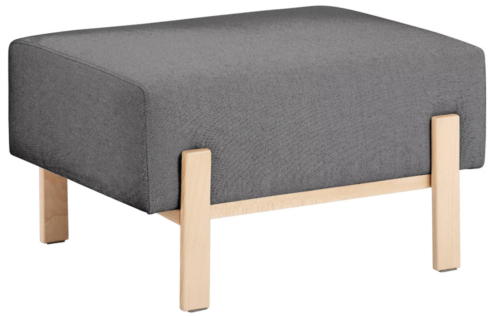 OTTO products Hocker "Hanne", Verschiedene Bezugsqualitäten: Baumwolle, rec günstig online kaufen