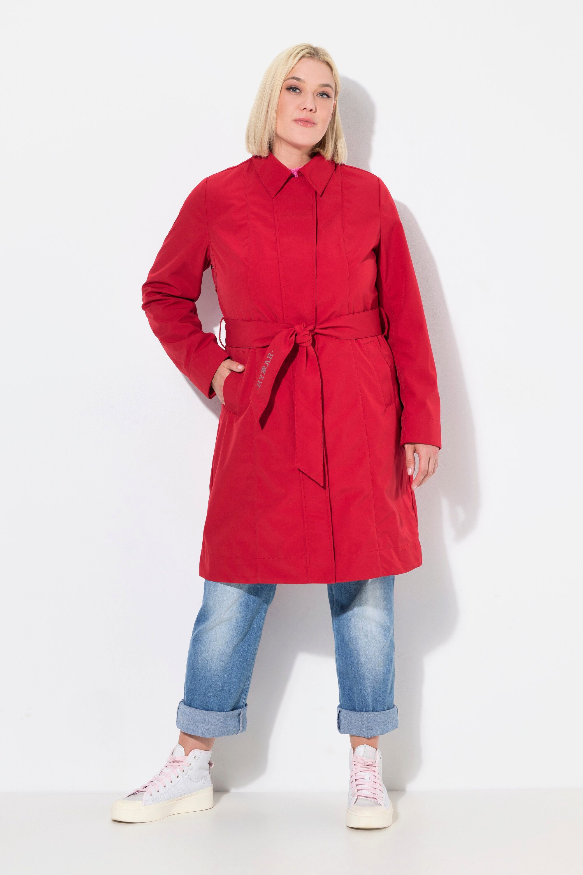 Ulla Popken Wintermantel HYPRAR Softshell-Trenchcoat wasserabweisend günstig online kaufen