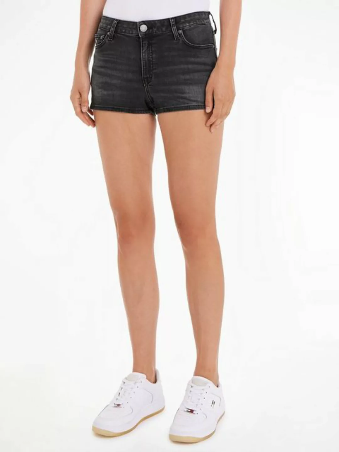 Tommy Jeans Shorts NORA MD SHORT AH1288 mit Tommy Jeans Logo-Badge & Flag günstig online kaufen