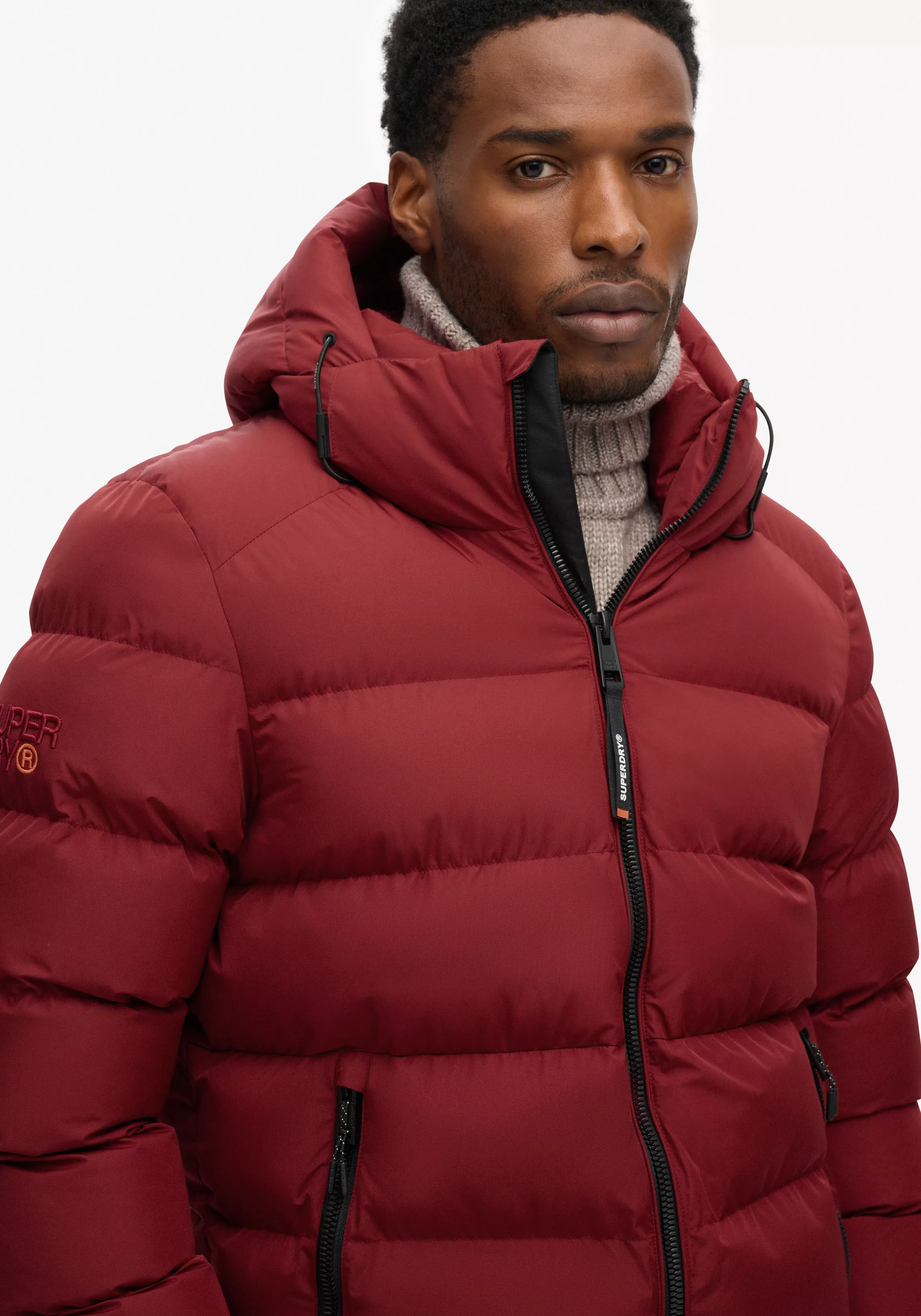 Superdry Steppjacke HOODED SPORTS PUFFER JACKET günstig online kaufen