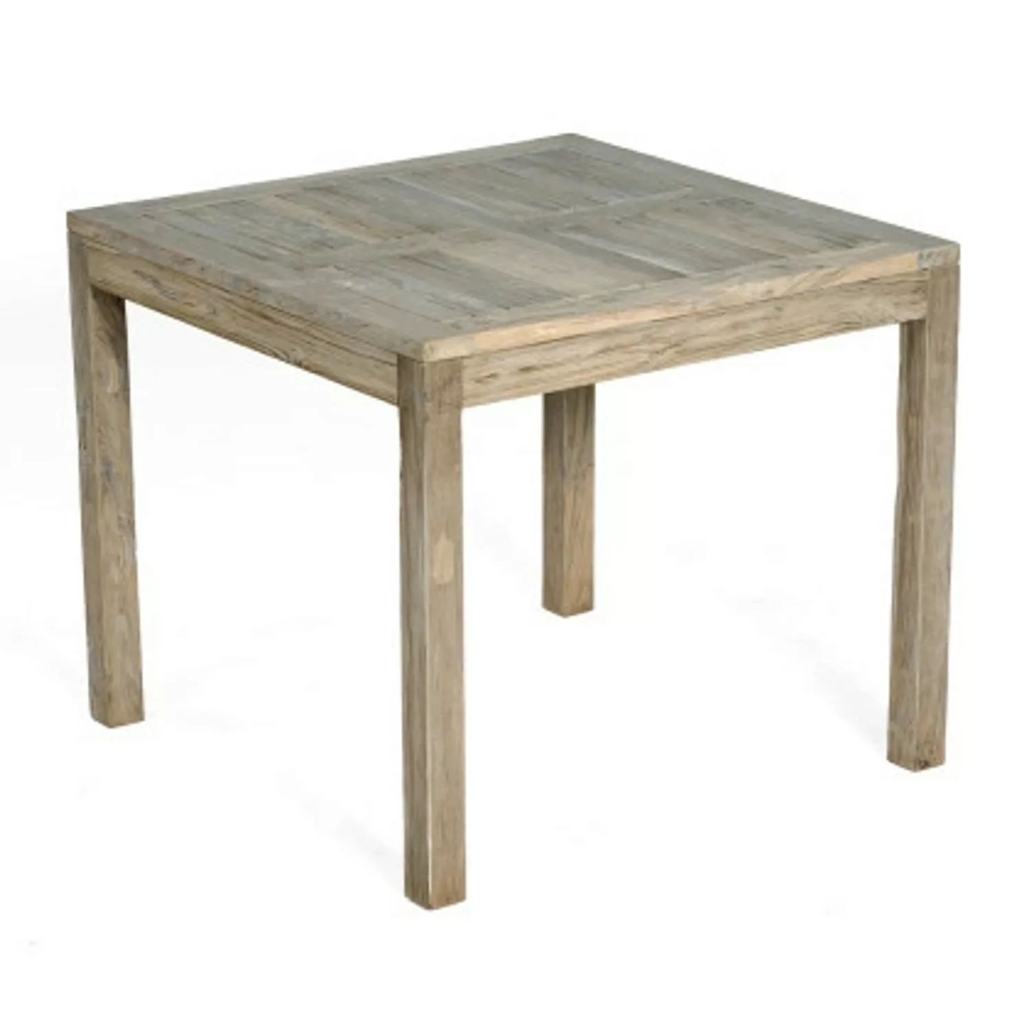 Natur24 Wellington Tisch 90x90 Old Teak Grey-washed günstig online kaufen