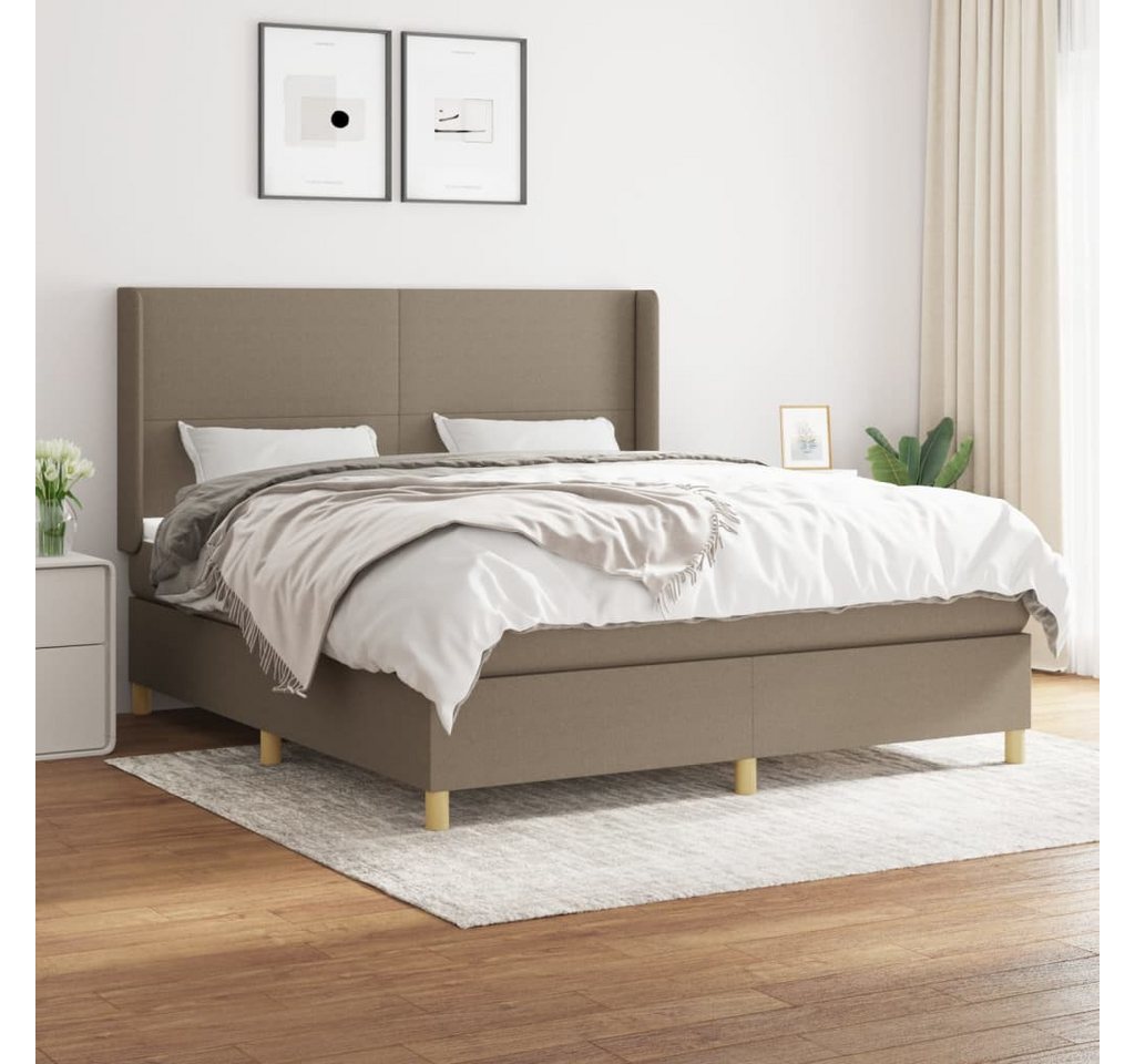 vidaXL Boxspringbett Bett Boxspringbett mit Matratze & Topper Stoff verschi günstig online kaufen