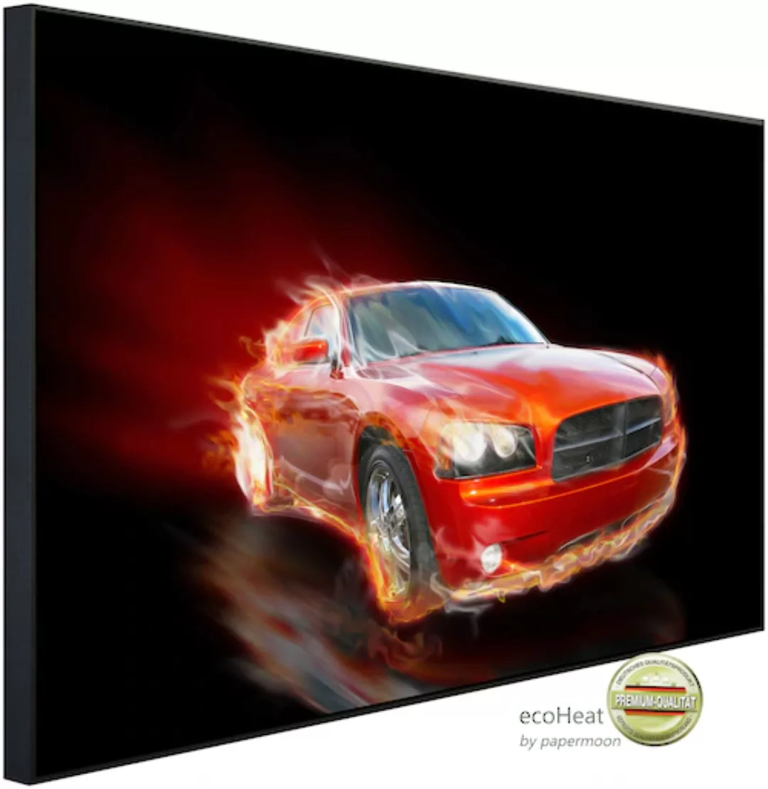 Papermoon Infrarotheizung »Brennendes Auto«, sehr angenehme Strahlungswärme günstig online kaufen