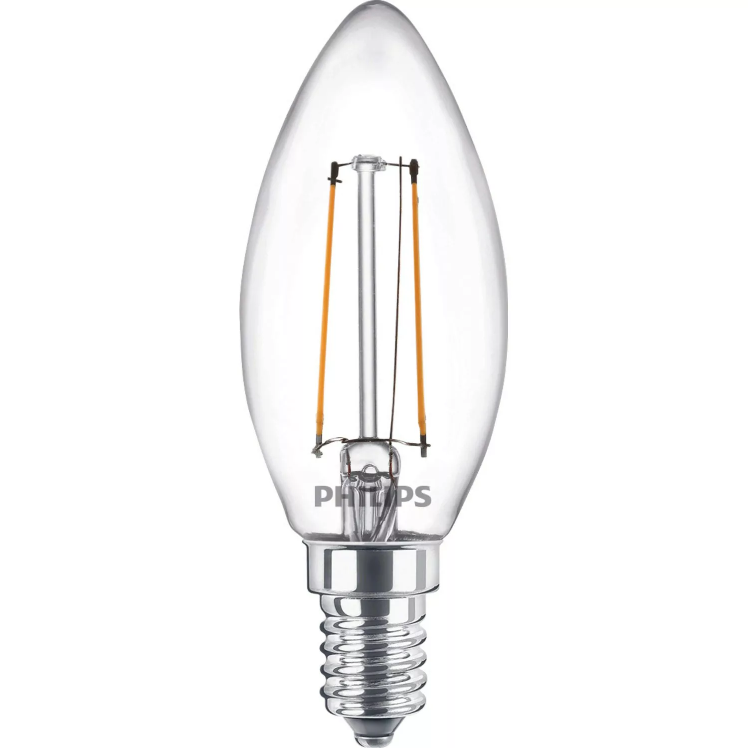 Philips LED-Leuchtmittel E14 Kerzenform 2 W 250 lm 2er Set 9,7 x 3,5 cm (H günstig online kaufen