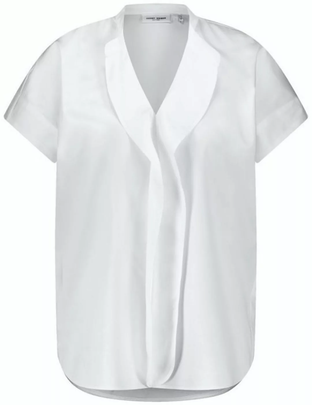 GERRY WEBER Klassische Bluse Kurzarmbluse mit Volant günstig online kaufen