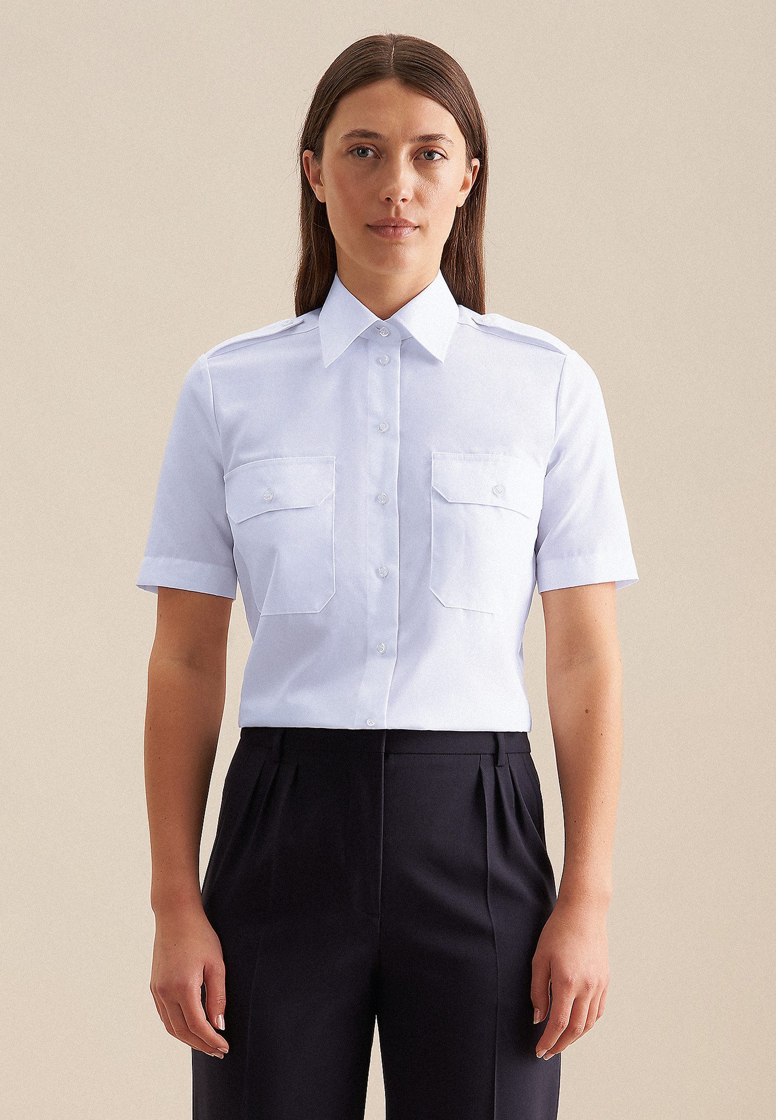 seidensticker Hemdbluse, Uni günstig online kaufen