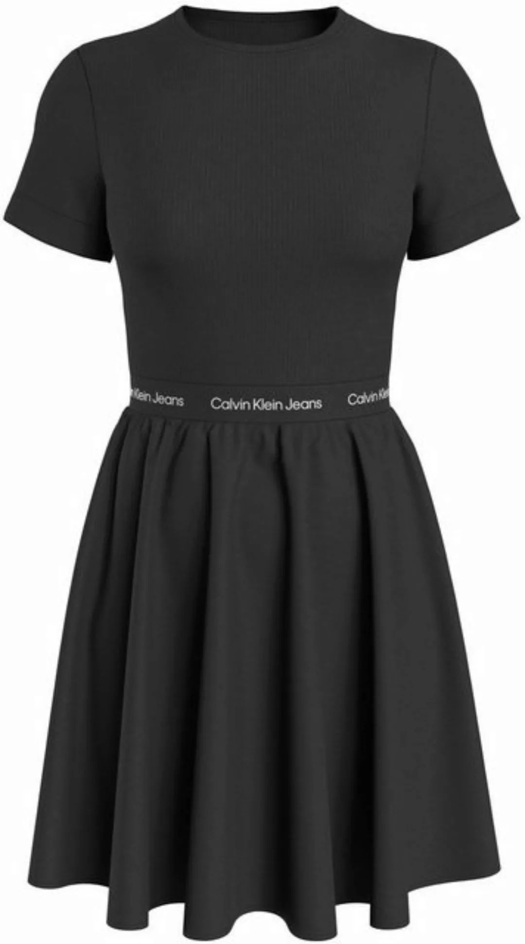 Calvin Klein Jeans Plus Skaterkleid PLUS LOGO ELASTIC SS DRESS Große Größen günstig online kaufen