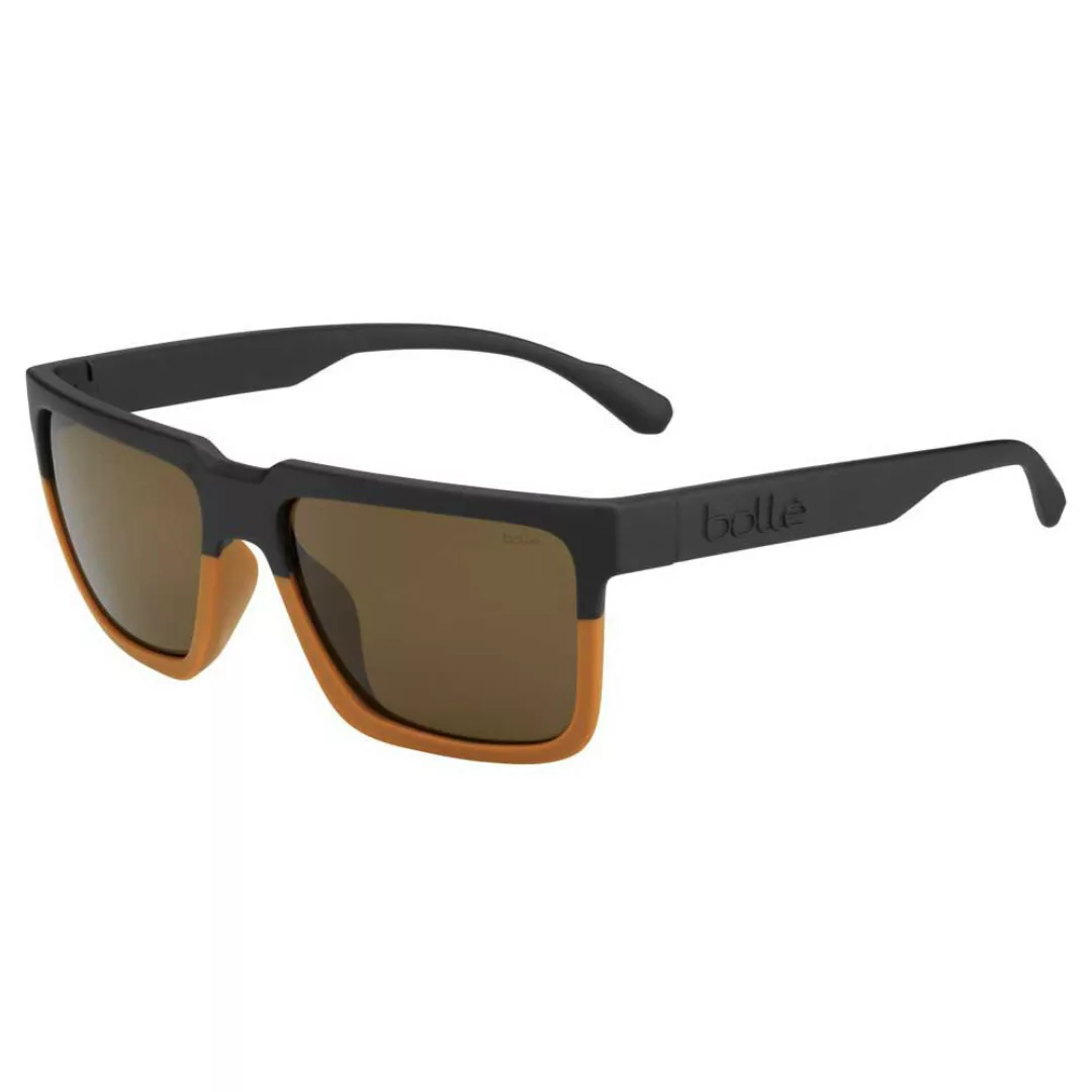Bolle Frank Polarisierte Sonnenbrille HD Polarized Brown/CAT3 Matte Black / günstig online kaufen