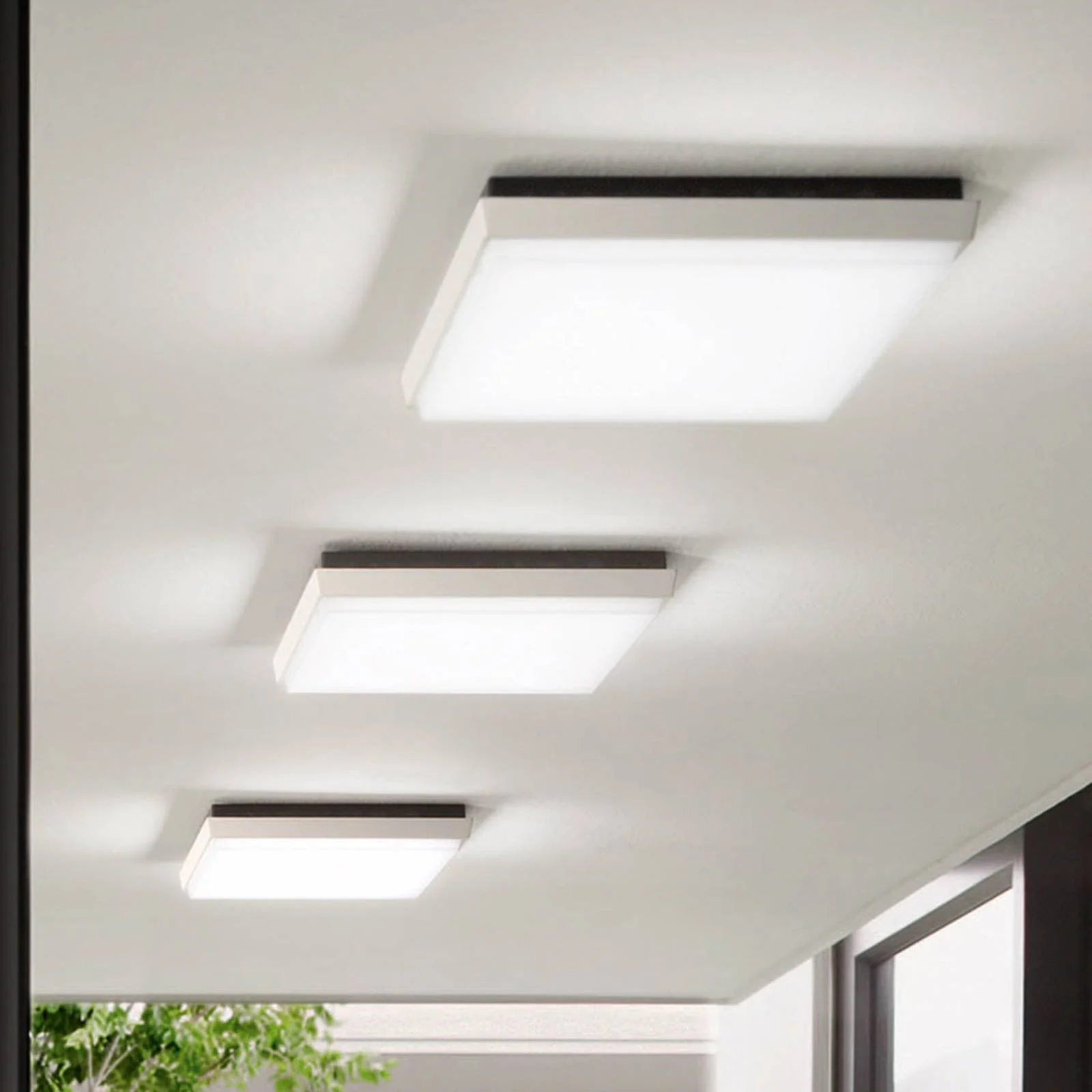 LED-Außendeckenleuchte Desdy, 30x30 cm, weiß günstig online kaufen