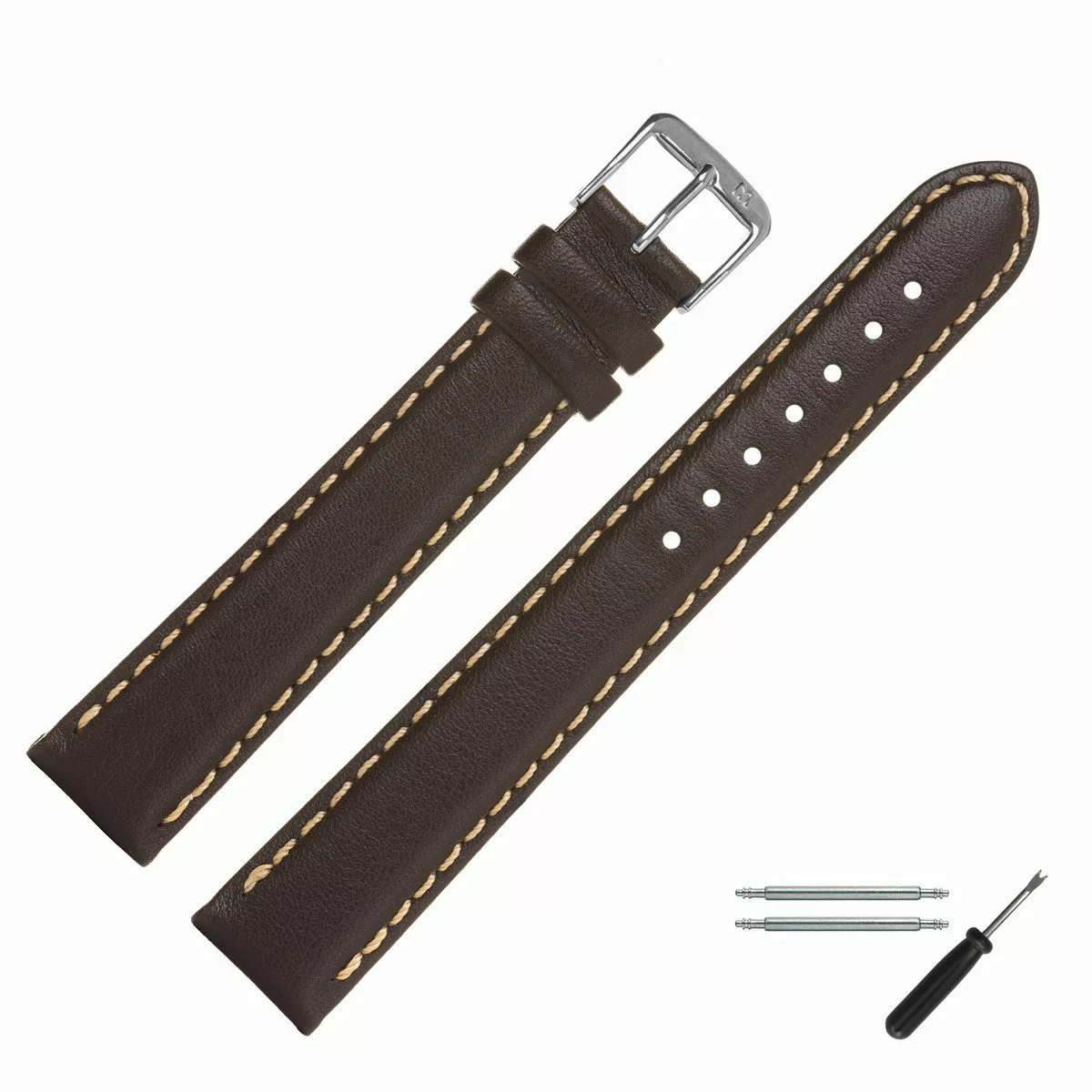 MARBURGER Uhrenarmband 24mm Leder XL Extra günstig online kaufen