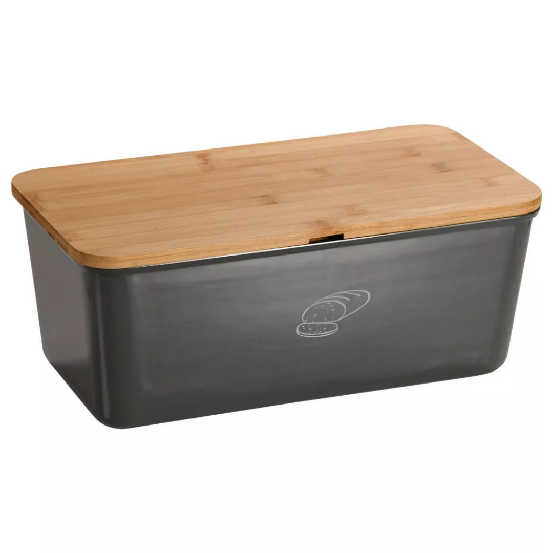 KESPER for kitchen & home Brotkasten »Brotbox mit Bambusdeckel«, (2 tlg.) günstig online kaufen